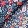 Tissu en coton Cretonne Fleurs mélangées – bleu nuit,  thumbnail number 4