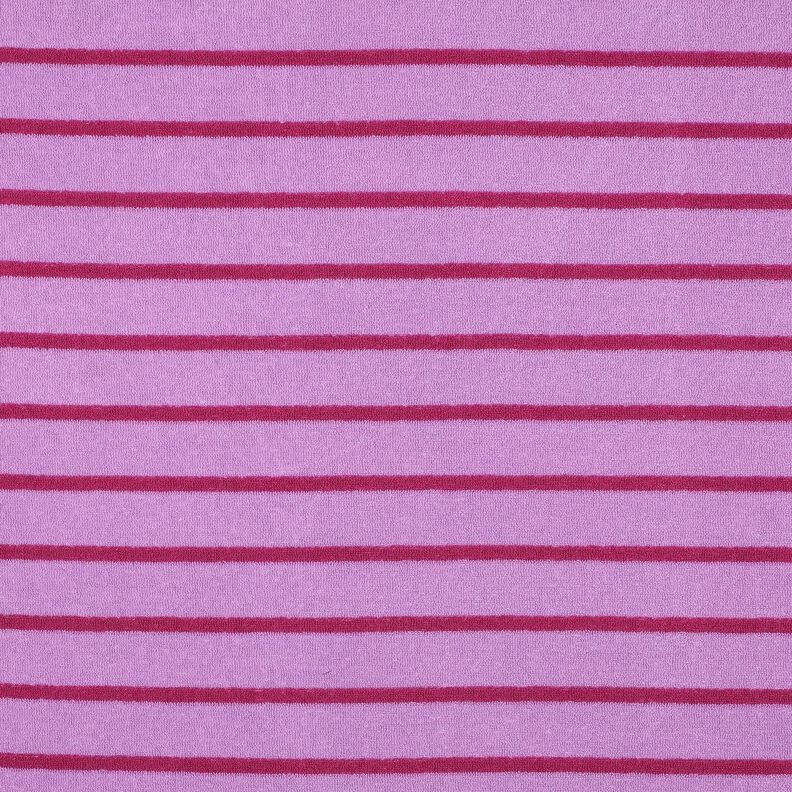 Jersey éponge Rayures | Poppy Fabrics – violet pastel/pourpre,  image number 1