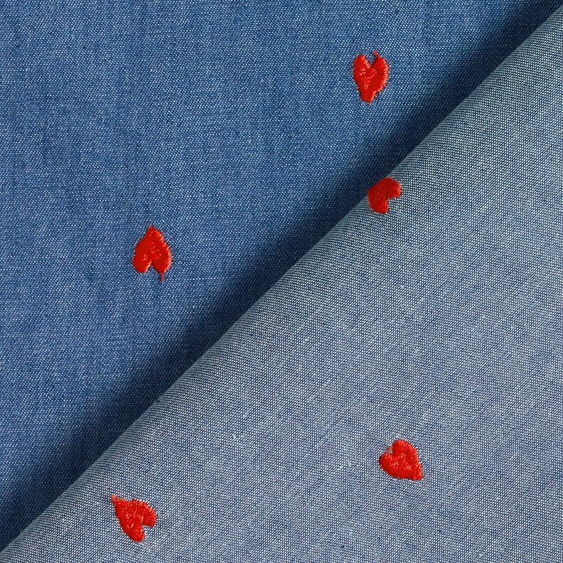 Chambray  – bleu jean/rouge feu,  image number 4