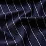 Tissu pour pantalon en stretch à fines rayures – bleu nuit/blanc,  thumbnail number 2