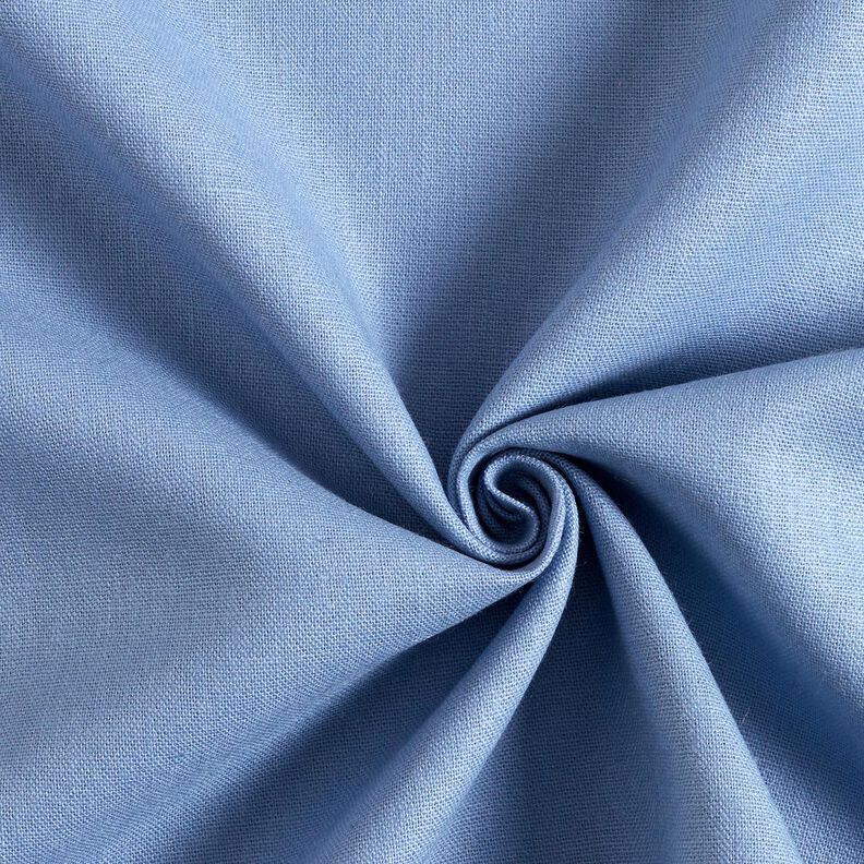 Pur lin lourd Uni – jean bleu clair, image number 1