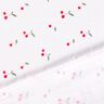 Tissu double gaze de coton Cerises aquarelle Impression numérique – blanc,  thumbnail number 4