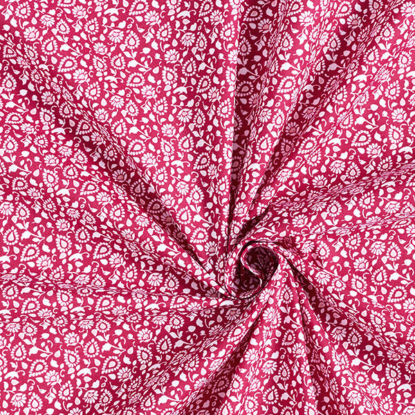 Tissu en coton Cretonne Paisley – rouge bordeaux,  image number 3