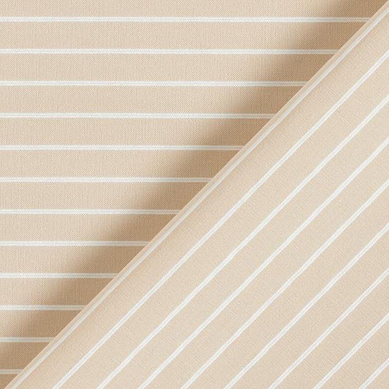 Tissu stretch à rayures horizontales élastique longitudinalement – beige,  image number 4
