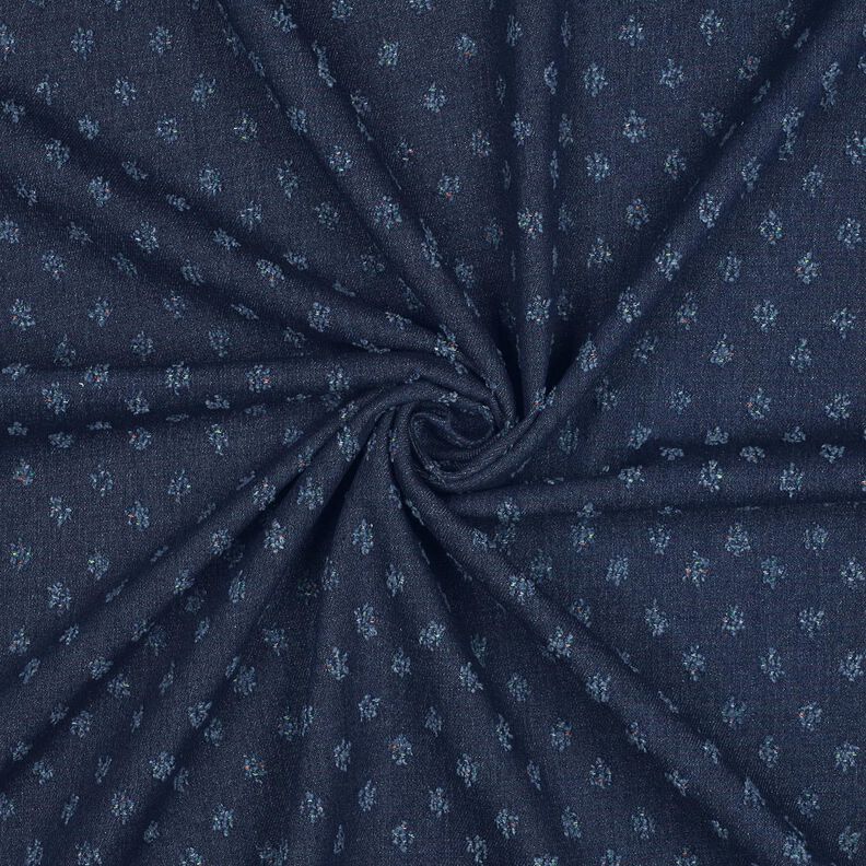 Mélange coton et denim dobby – bleu nuit, image number 3