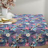 Tissu en coton Cretonne Papillons et fleurs – gris bleu/rose vif,  thumbnail number 5