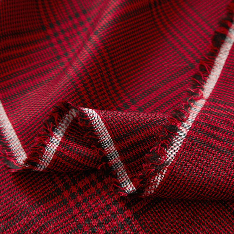 Tissu viscose Prince-de-galles – chili,  image number 3