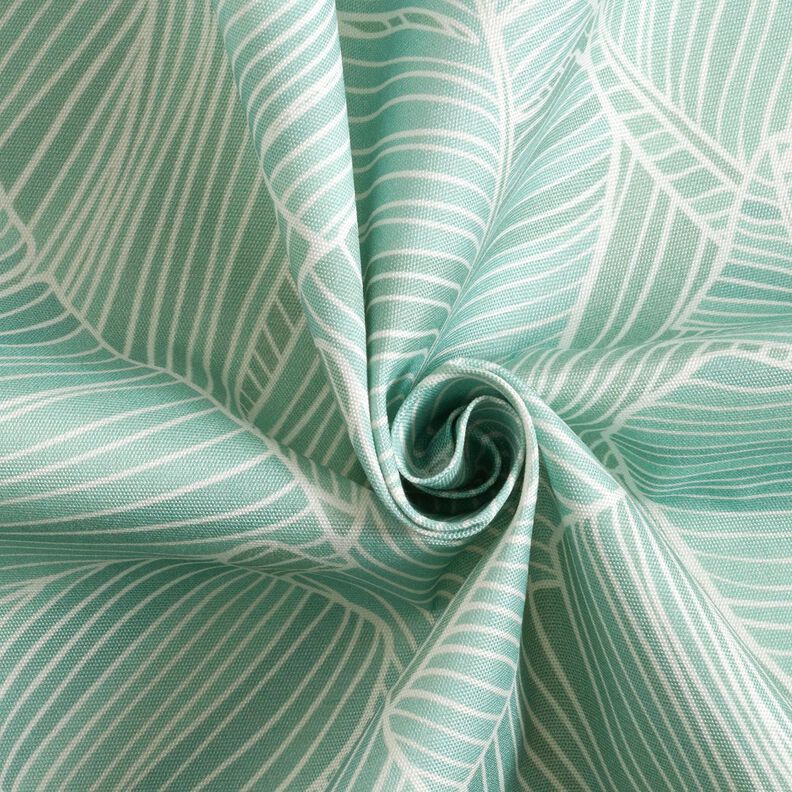 Tissu d’extérieur Canvas lignes de feuilles – eucalyptus,  image number 4