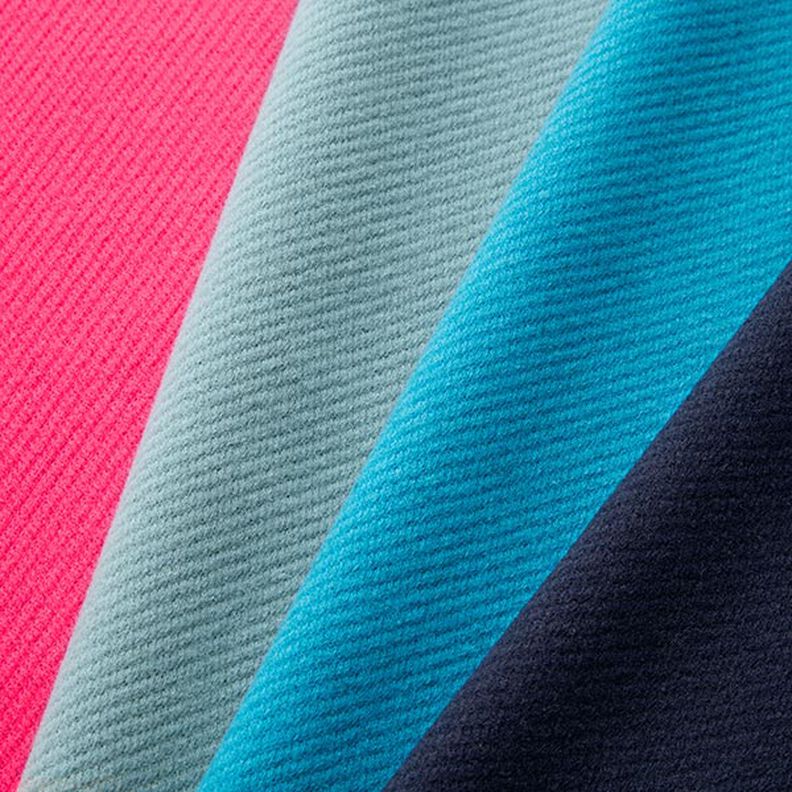 Tissu pour manteau en laine mélangée, uni – turquoise,  image number 4
