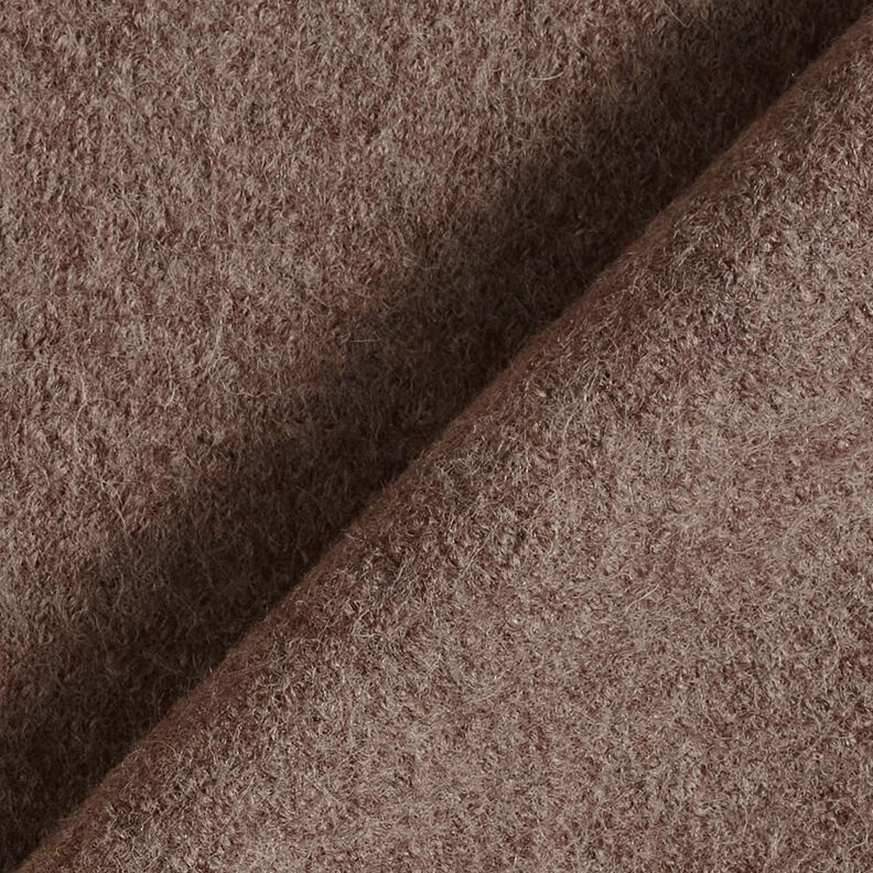 Loden de laine foulé Chiné – marron, image number 3