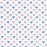 Tissu en coton Popeline Cœurs doux – blanc/violet pastel,  thumbnail number 1