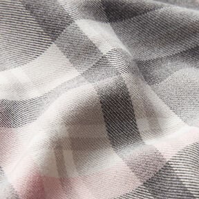 Stretch pour pantalon Tartan – gris schiste/rosé, 