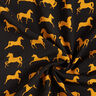 Crêpe de viscose Chevaux – noir/moutarde,  thumbnail number 3