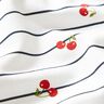 Jersey coton Rayures et cerises – écru,  thumbnail number 2