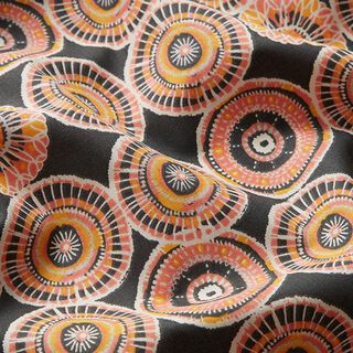 Tissu en coton Cretonne milieux ethniques – anthracite, 