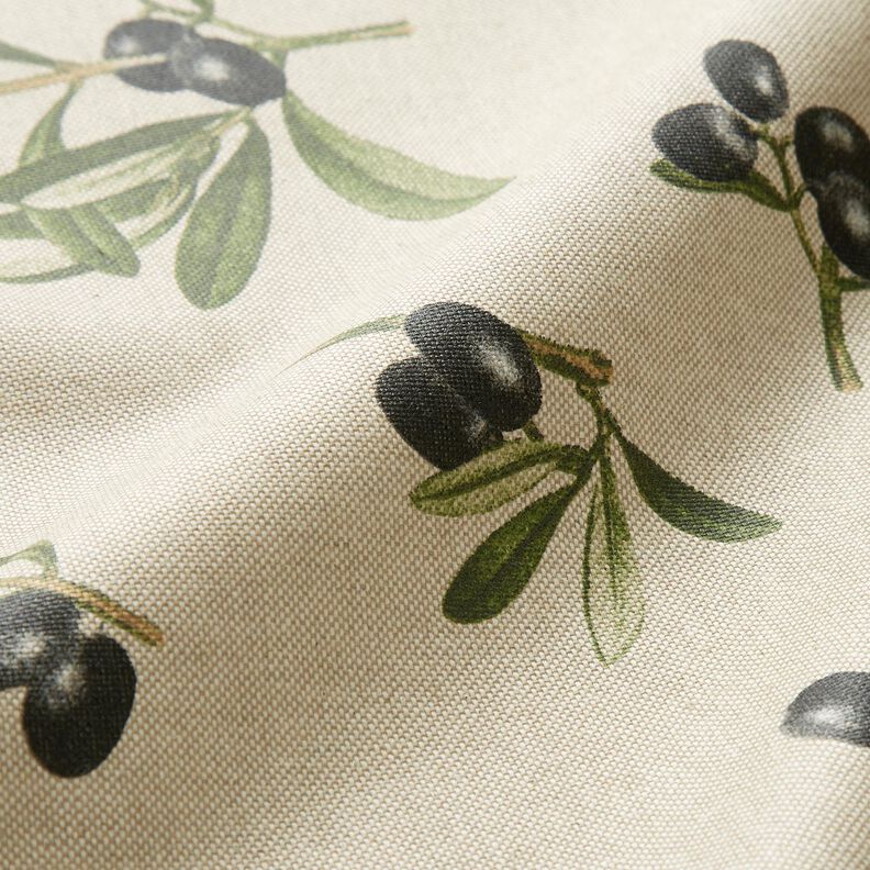 Coton enduit Rameaux d’olivier – nature/pin,  image number 3