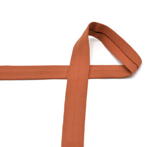 Biais Jersey coton [20 mm] – terre cuite, 