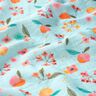 Tissu double gaze de coton pommes points fleurs Impression numérique – bleu clair,  thumbnail number 2