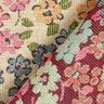 Tissu de décoration Gobelin Splendeur des fleurs – beige clair/rouge,  thumbnail number 4