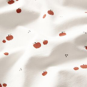 Jersey coton Petites pommes – écru, 