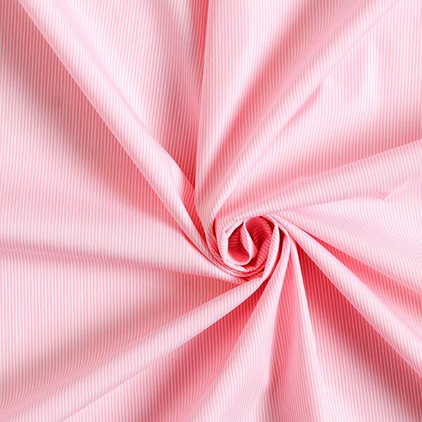 Coton mélangé Fines rayures – blanc/rose clair,  image number 3