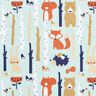 Tissu de décoration Semi-panama Animaux de la forêt – menthe,  thumbnail number 1
