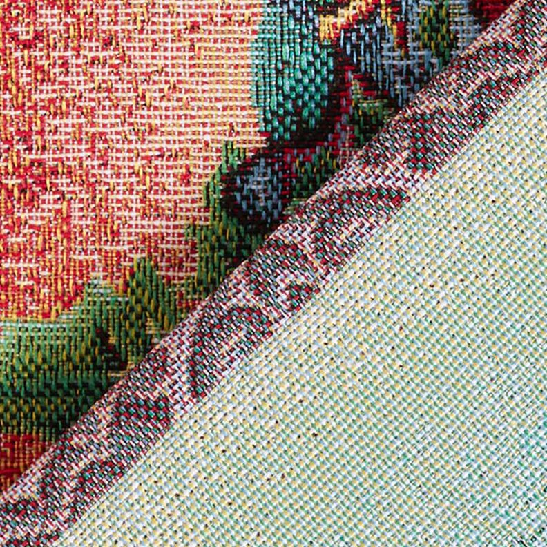 Tissu de décoration pièce Gobelin Père Noël – carmin, image number 4