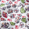 Cretonne Tissu sous licence Mosaïque de motifs Avengers | Marvel – blanc,  thumbnail number 2