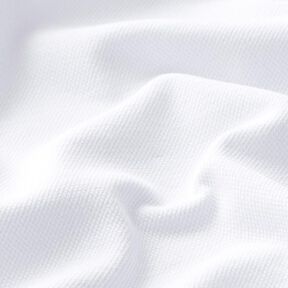 Jersey coton Piqué fin – blanc, 