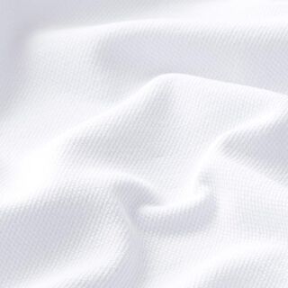 Jersey coton Piqué fin – blanc, 