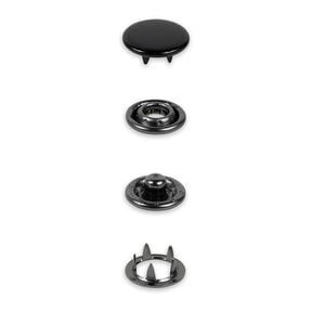 Boutons pression en jersey [12 mm] | Prym – noir, 