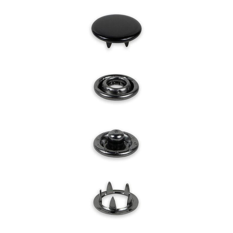 Boutons pression en jersey [12 mm] | Prym – noir,  image number 2