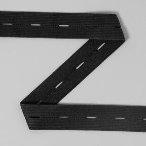 Élastique a boutonnières 580 – noir | YKK, 