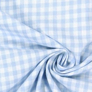 Tissu en coton Vichy - 0,5 cm – bleu bébé, 