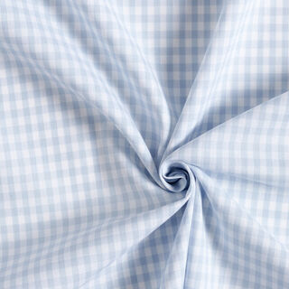 Tissu en coton Vichy - 0,5 cm – bleu bébé, 