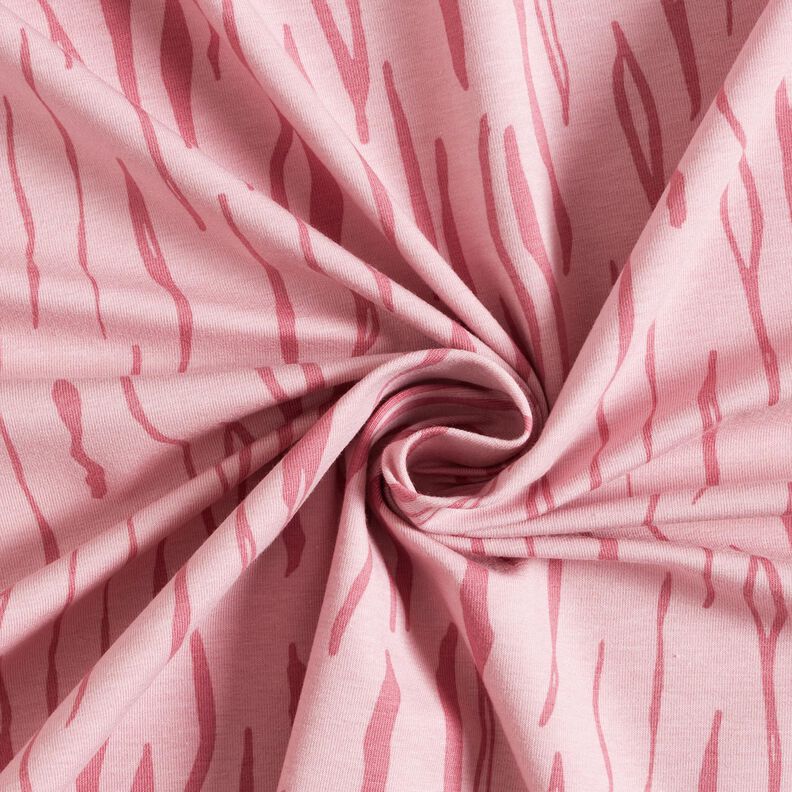 Jersey coton zèbre – vieux rose clair, image number 3