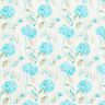 Lin mélangé Hortensias délicats – ivoire/turquoise clair,  thumbnail number 1