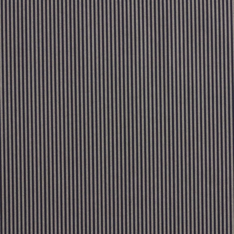 Tissu pour chemise à rayures verticales – noir/gris, image number 1