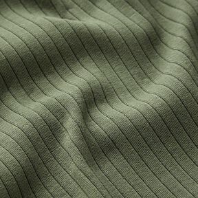 Jersey côtelé uni – olive, 