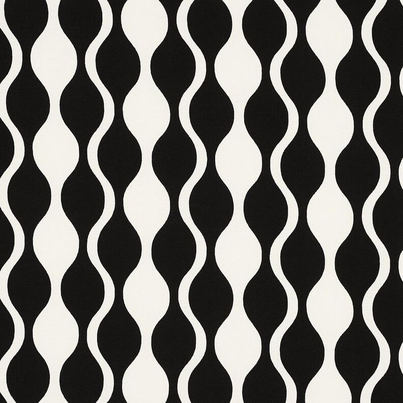 Tissu viscose LENZING™ ECOVERO™ Rétro – noir/blanc,  image number 1