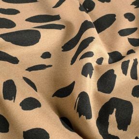 Jersey romanite Imprimé léopard – mocca/noir, 