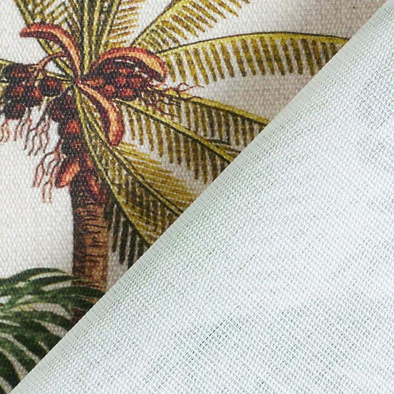 Tissu d’extérieur Canvas palmiers – nature/olive clair,  image number 4