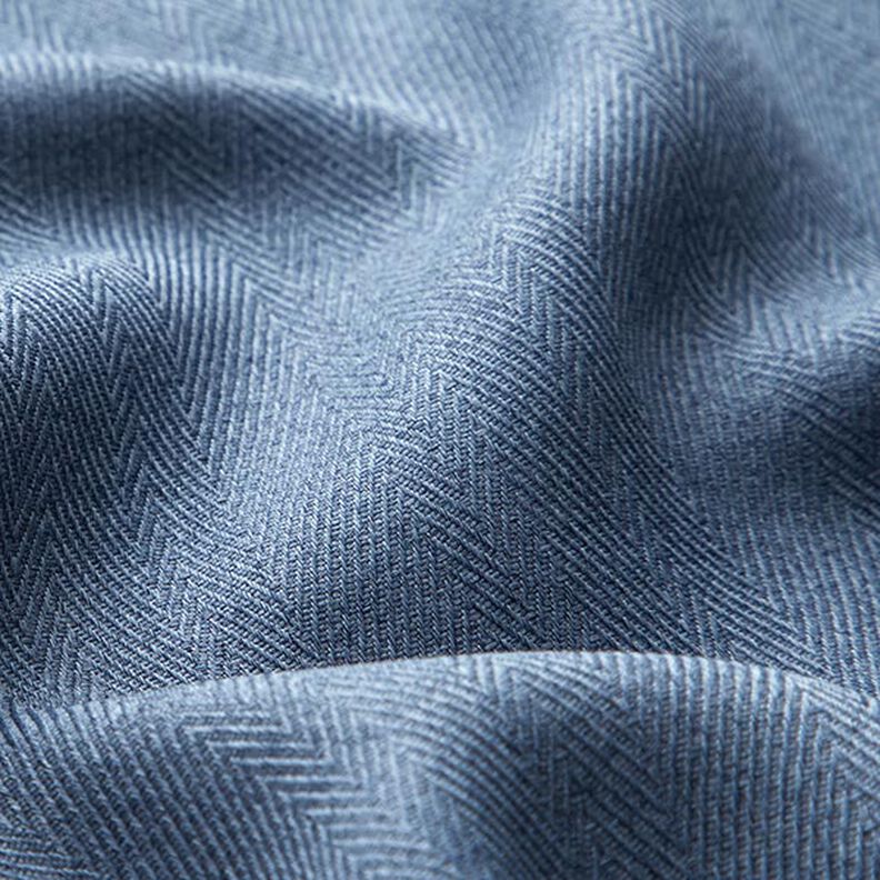 Tissu occultant Chevrons – bleu jean,  image number 2