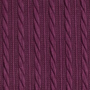 Tricot Cloqué Torsades – merlot, 