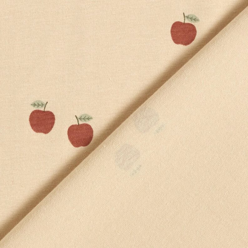 Jersey coton Petites pommes &ndash; sable,  image number 4