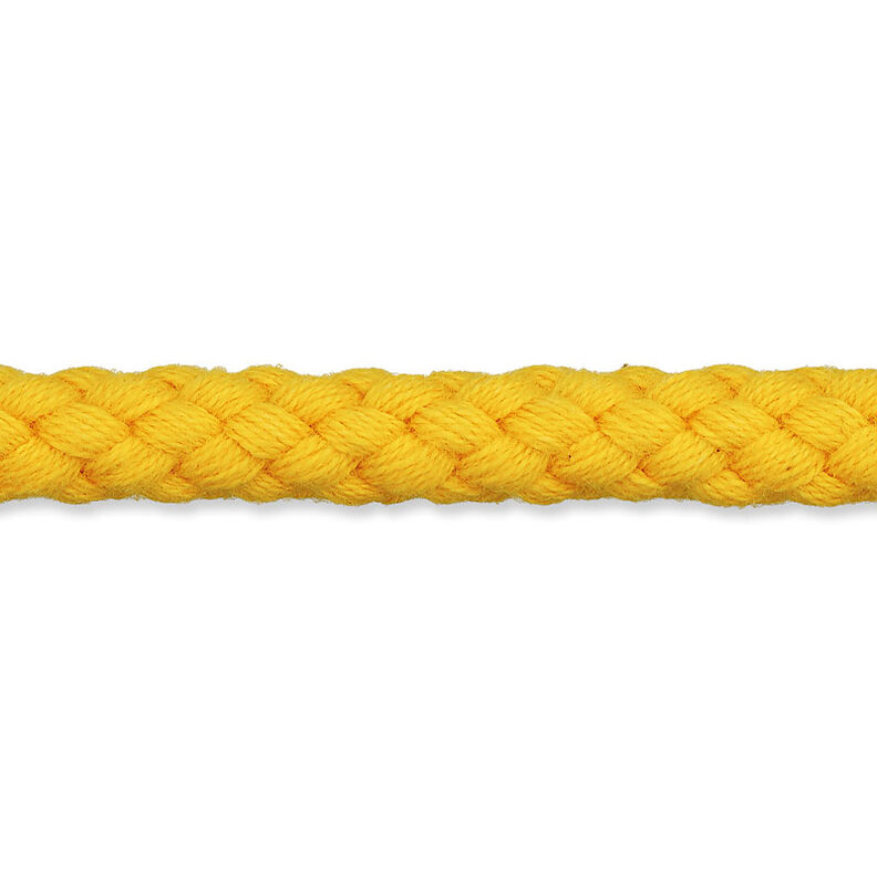 Cordon en coton [Ø 7 mm] – jaune soleil,  image number 1