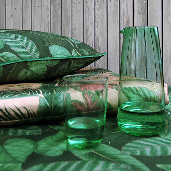 Tissu d’extérieur Canvas Feuilles de palmier – vert foncé,  image number 6