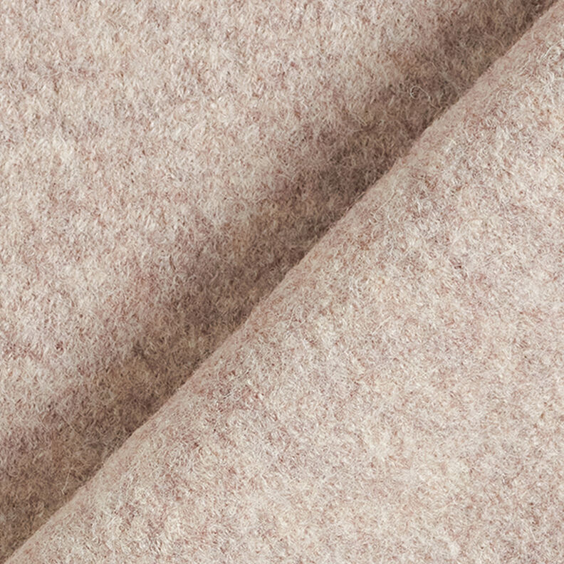 Loden de laine foulé Chiné – sable, image number 3