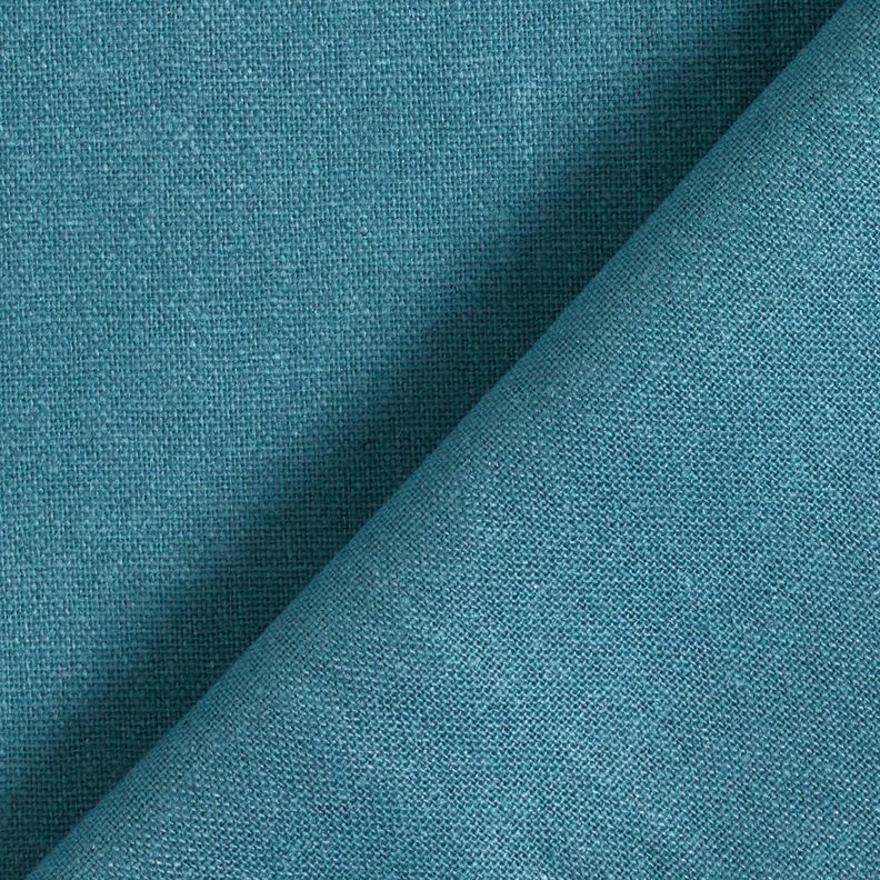 Pur lin lourd Uni – bleu océan, image number 3