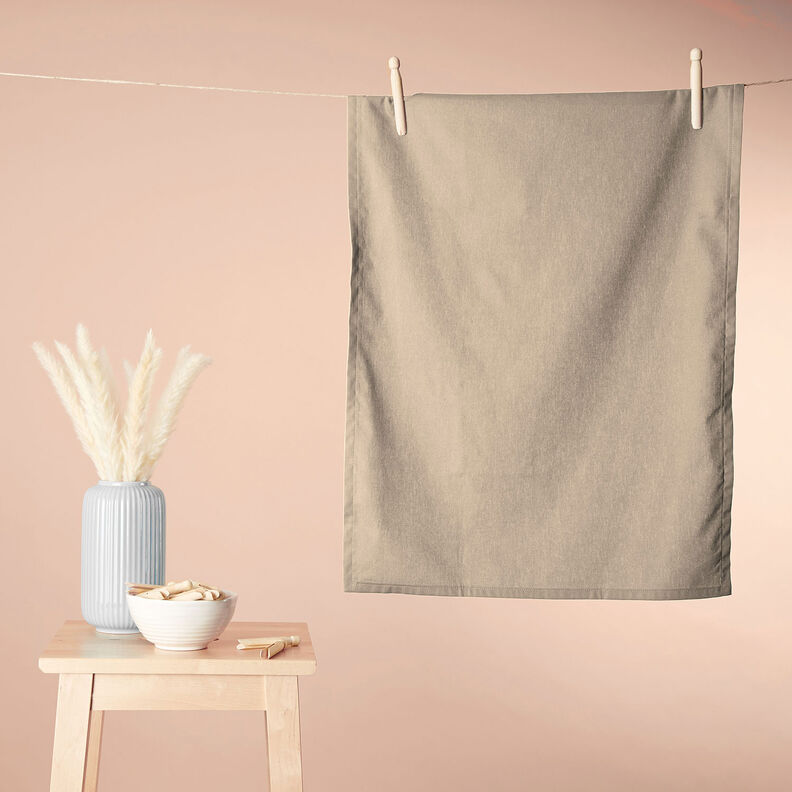 Tissu en coton Cretonne Uni – noix de cajou,  image number 8